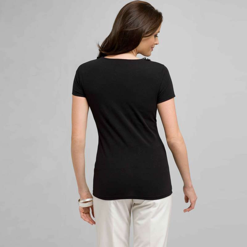 Flower Embellishment Tee, , large image number 1